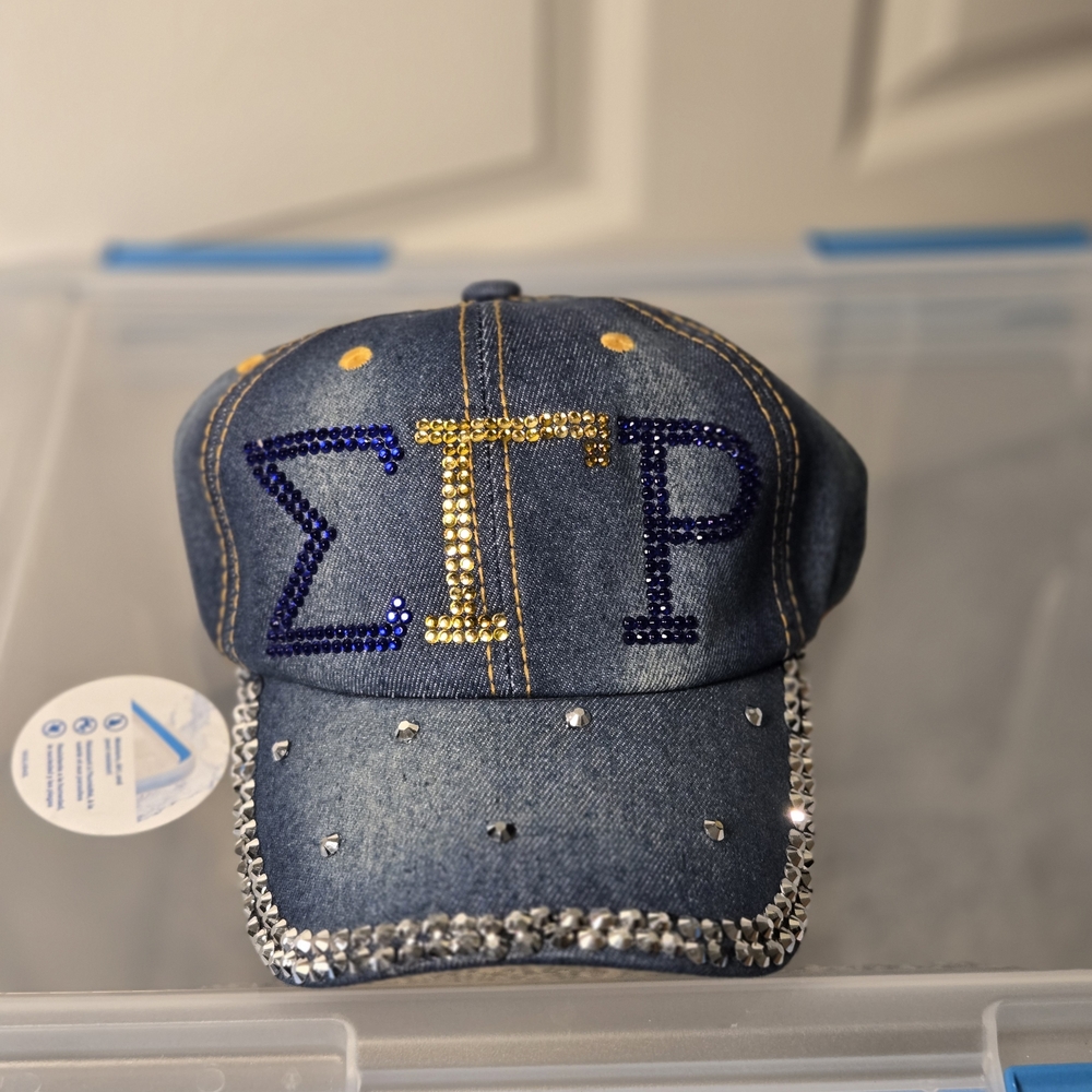 Sigam Gamma Rho Sorority Denim CAP - Picture 5 of 11